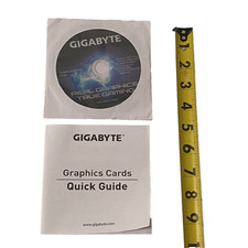 Gigabyte Graphic Accelerator Driver CD Disk Graphic Cards Quick Guide Paper