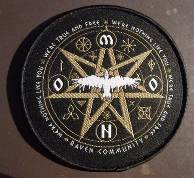 Aufnäher Patch Mono Inc. Raven Community  ca 8 cm
