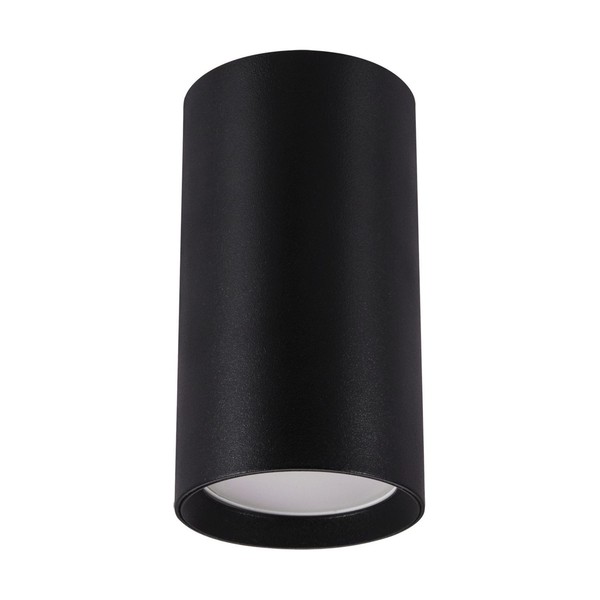 Deckenspot Deckenleuchte Aufputz Ø 5,5 Cm H: 10 Cm Klein Aluminium Schwarz GU10-image