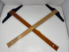 Pickett & Dietzgen Globe T-Square Drafting Ruler Engineering 26 Inch Long LOT 2