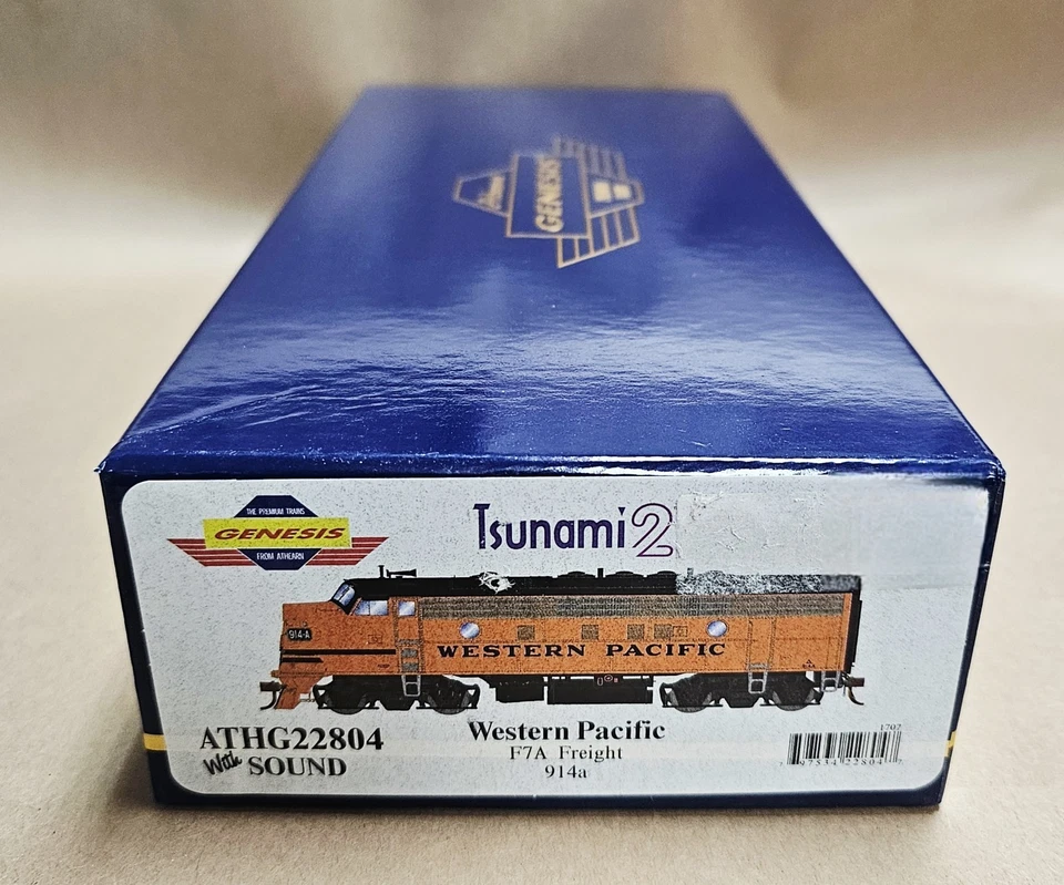 Athearn G22804 HO Western Pacific F7A Diesel Locomotive w/DCC & Sound #914a - Image 4 of 4