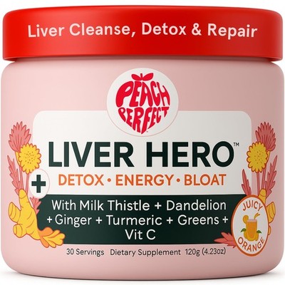 Peach Perfect Liver Hero   Premium Detox and Bloat 3 Ounce (Pack of 1) 