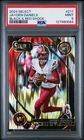 2024 Panini Select Jayden Daniels Black & Red Shock Prizm Rookie #217 PSA 9 Mint
