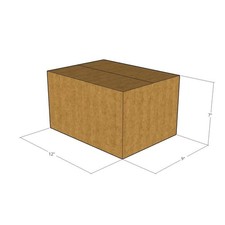 150 12x9x7 Kraft Brown Corrugated Shipping Boxes 32 ECT Single-Wall New