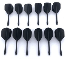 12 Darts Flights + Schäfte Stabil Flight Dar...