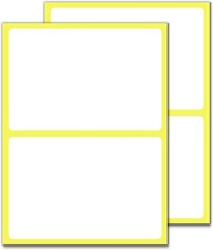 4" x 6" - Large Labels for Storage Bins Organizing, Big White Stick on Adhesive