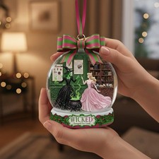 Personalized Wicked Musical Ornament, Elphaba  Glinda Acrylic 2D FLAT
