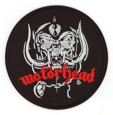 Motorhead Round Logo Patch Iron-On Sew-On Lemmy Kilmister Heavy Metal Gear Appli