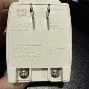 Transformer Plug-in Class 2 PRI 120VAC 60Hz 0.30 A SEC 9VAC 25A