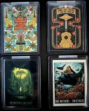 Dave Matthews & Tim Reynolds Complete 4 Card Cancun 2025 Poster Trading Card Set