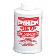 Dykem 80496 Dykem Steel Red, Layout Fluid, Bottle, 8 Oz