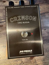 JHS PEDALS CRIMSON 1992 RUSSIA EFFECT FUZZ PEDAL. BRAND NEW. TESTED AND IS MINT