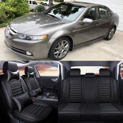2004-2008 Acura TL Leather Seat Cover Set 5 Seats Front Rear Full Set ...