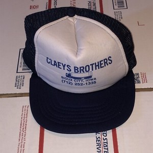 “Claeys Brothers Sioux City, Iowa” Semi Trucking Vintage Trucker Hat Snapback
