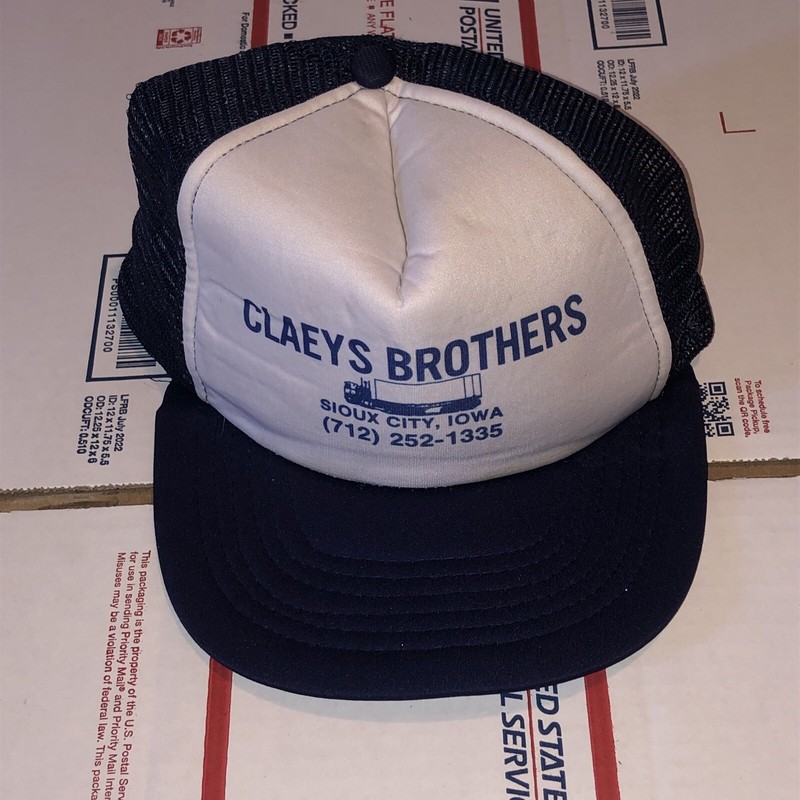 “Claeys Brothers Sioux City, Iowa” Semi Trucking Vintage Trucker Hat Snapback