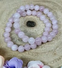 Kunzite Crystal Bead Bracelet - 8mm Beads - Stretch Fit - UV Jewellery 1pc