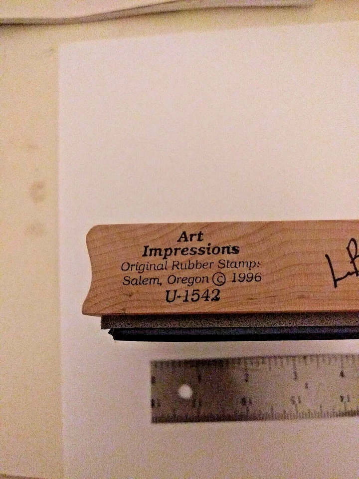 estampillas de impresiones artísticas usadas U-1542 SELLO DE COSECHA DE OTOÑO SOBRE MADERA Foto 2 de 2