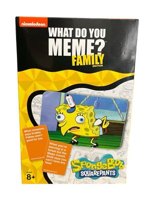 Nickelodeon SpongeBob SquarePants What Do You Meme Family Edition Card Game