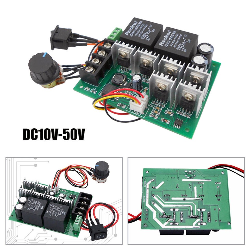 DC 12V 24V 48V PWM CW CCW Brush Motor Speed Controller Reversible ...