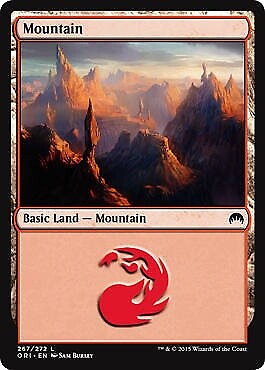 Basic Lands 10 MTG Mountain (265), NM-Mint, English Magic Origins