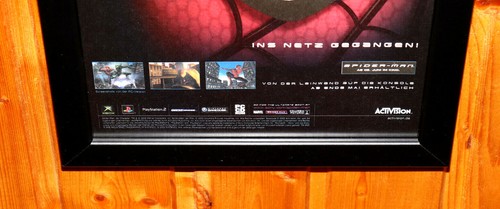 2002 Spider-Man video game Rare Small Poster / Ad Page Framed Xbox Gamecube PS2 - Picture 3 of 5