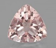 MORGANITE 4 MM TRILLION CUT ALL NATURAL VVS VERY SOFT PINK COLOR