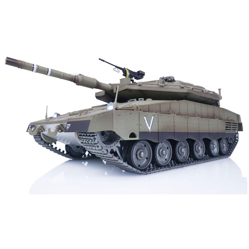In Stock Heng Long 1/16 RC Tank IDF Merkava MK IV Metal Chassis Laser IR Battle - Picture 6 of 21