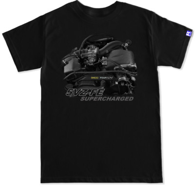 5VZ-FE TRD Supercharger 4Runner Tacoma Engine 4WD Overland Men s R Built T-Shirt
