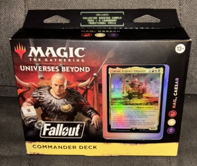 Magic The Gathering FALLOUT Commander Deck {HAIL, CAESAR} Collector Booster Pk