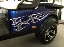 Golf Cart FULL COLOR tribal Flames Decals Flame Graphics EZGO Club Car Yamaha