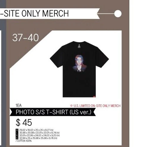 BTS Suga | Agust D Tour D-Day PHOTO FACE Official Merch T-Shirt | eBay