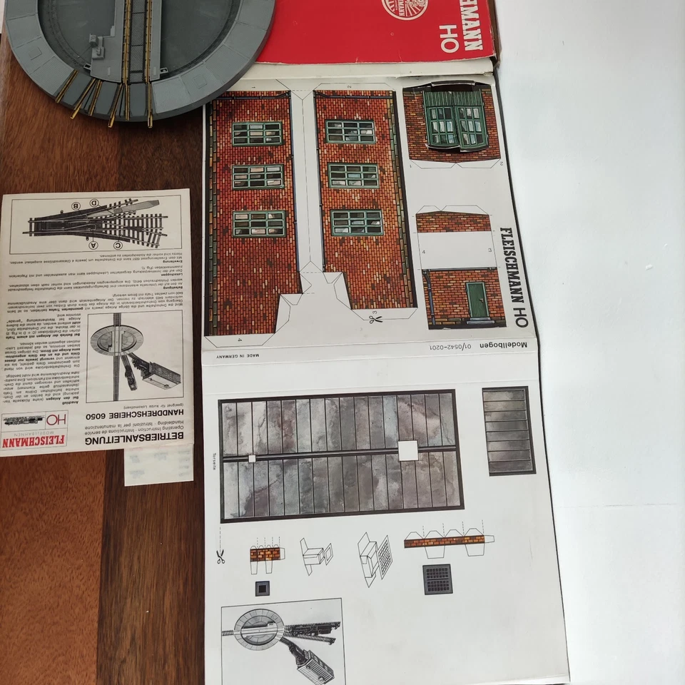 Pont Plaque Tournante Hangar Locomotive Fleischmann Ho Tel Jouef - Photo 3/4