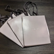 3 x Tom Ford Authentic Gift Paper Shopping Bag Small Grey L 7.5" W 6.5" D 3.5"