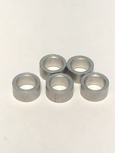 100 Aluminum Bolt Spacers 3/4 OD X 3/8 ID 1" long  made in USA 