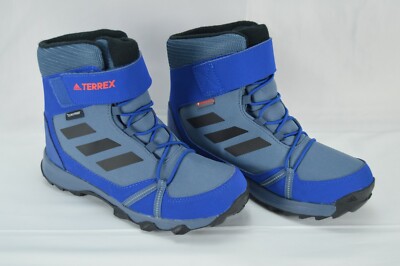 Adidas JR Terrex Stiefel Blau & Grau G26559 Herren UK Größe 4,5 US 5 EU 37 1/3