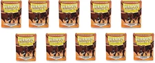 Dragon Shield Matte Copper Sleeves Display Case - Standard Size - 10 Packs - New