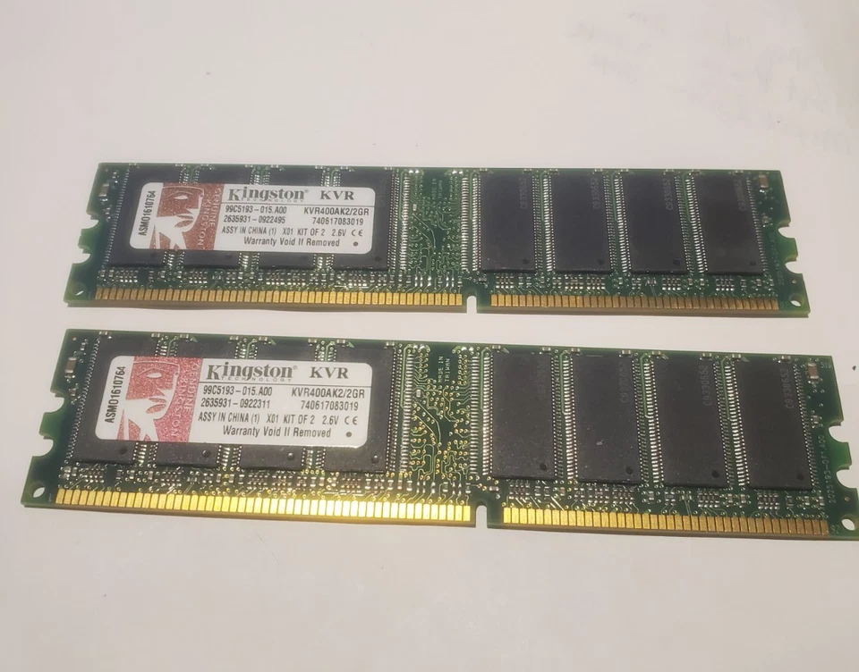 Kingston Value 2GB RAM KVR400AK2/2GR - Image 2 of 4