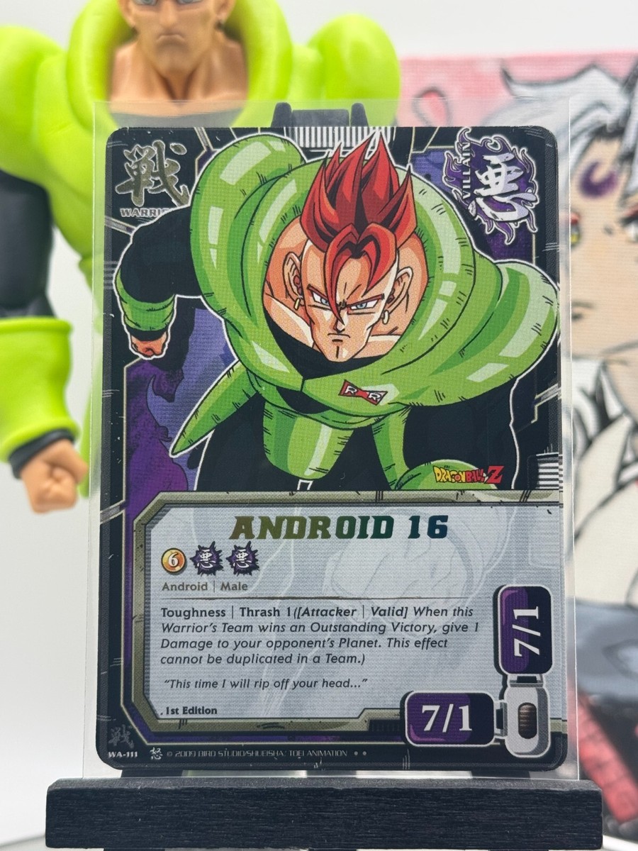 Bandai Dragon Ball Z CCG Android 16 WA-111 1st Edition Rare