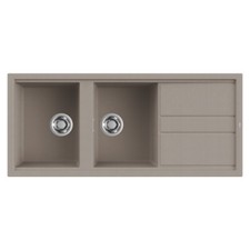 Lavello Elleci Incasso Cucina Best 2 Vasche LGB50043NA 116x51 Tortora