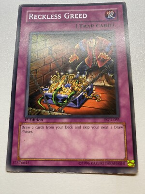 Yugioh Reckless Greed 1st Edition Rare PGD-051 HP