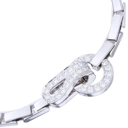 Collar Cartier AGRAFE brillantes oro blanco 750 vintage - Imagen 2 de 5