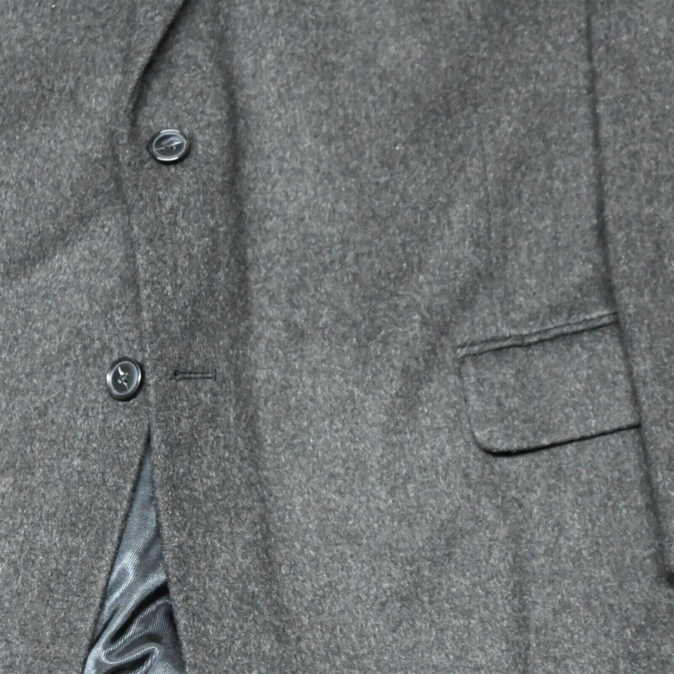 Jaqueta casaco esportivo vintage anos 90 Stafford 48R cinza flanela grande alta masculina blazer - Imagem 3 de 4