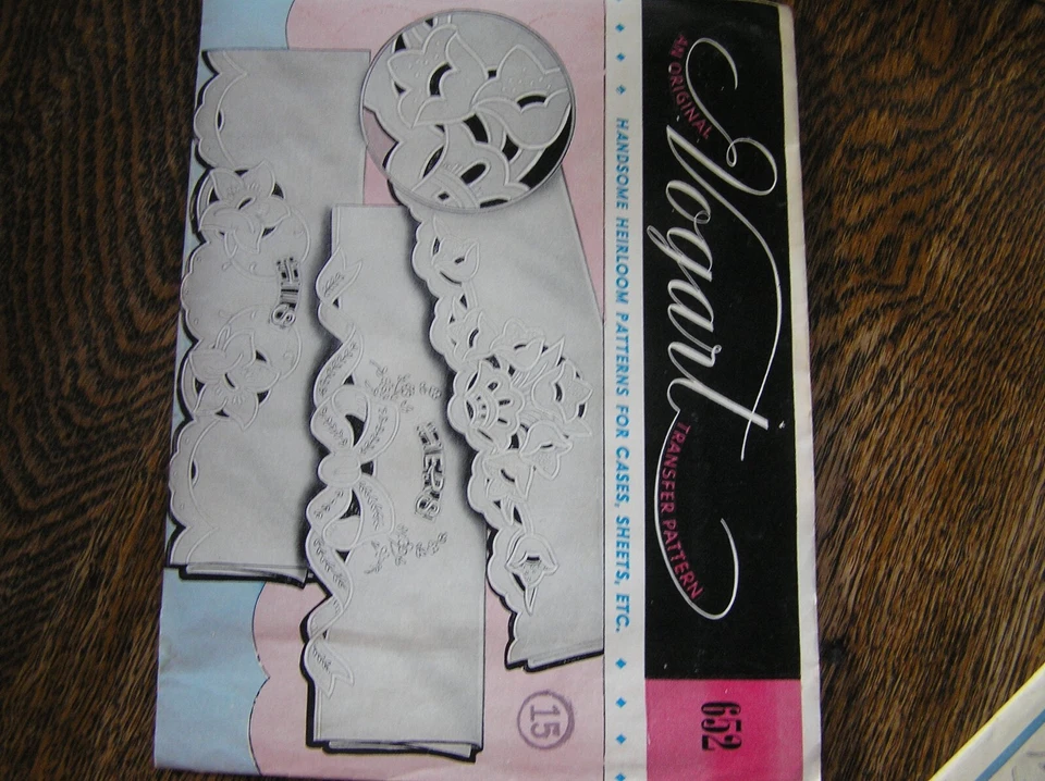 Lot of 3 Transfers & Patterns CUTWORK Embroidery For Pillowcases~Sheet~Tablecovr - Image 4 of 4