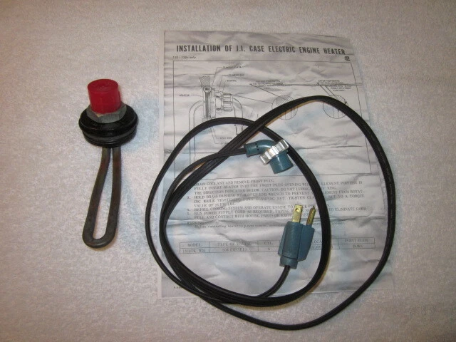 Case 1470 TK Electric Engine Block Heater, NOS OEM Part 1969-72 Diesel wit  cord | eBay