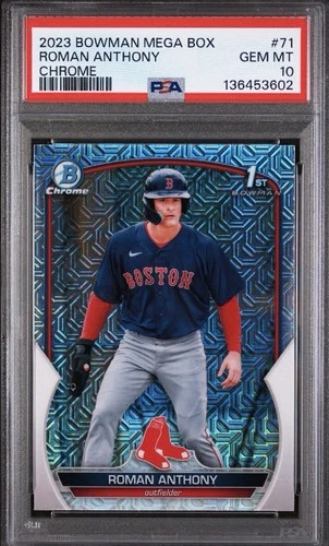 2023 Bowman Chrome Prospects Roman Anthony #BCP-71 Mojo Refractor (RC) PSA 10