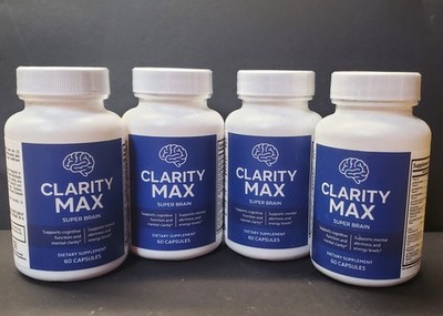 (4 Pack) Clarity Max Super Brain Dietary Supplement Total of 240 Capsules