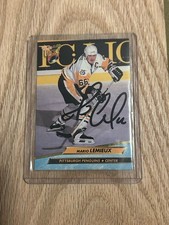 1992-93 Fleer Ultra - MARIO LEMIEUX #165 Signed Autographed RARE