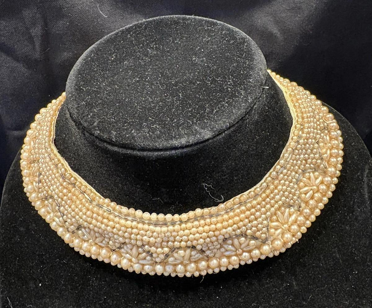 Beaded Collar In Vintage Collars for sale | eBay Beaded Collar In Vintage Collars for sale | eBay