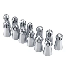 13 PCS Russian Piping Tips, Stainless Steel Russian Piping Tips Set, Russian ...