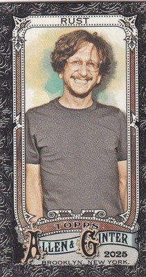 2025 Topps Allen & Ginter MLB No. 210 Paul Rust Black Filagree Mini Card